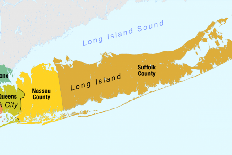 Image of Greater New York Combined Federal Campaign geographical boundaries.