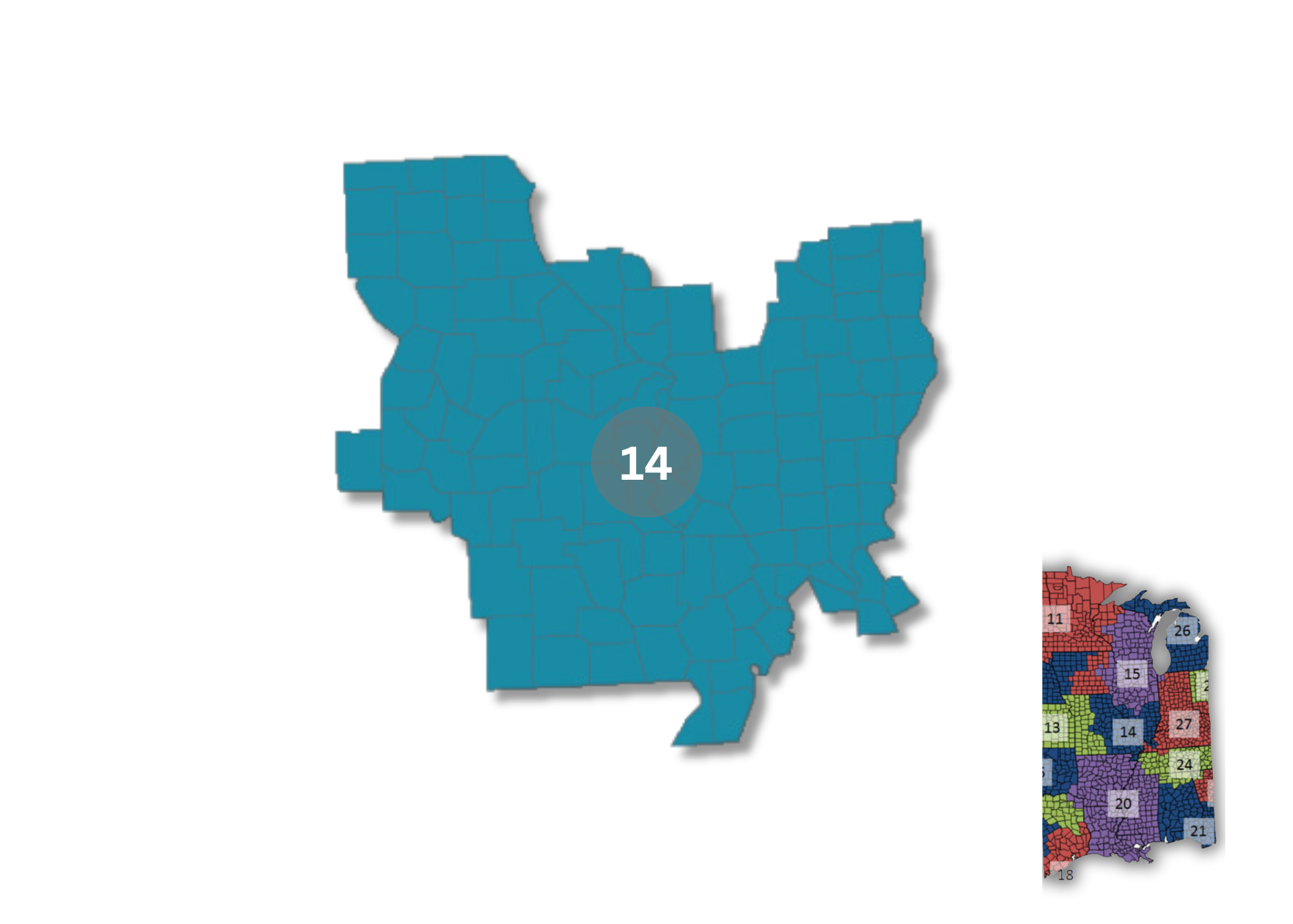 Map of Gateway CFC counties