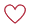 Red outline of a heart