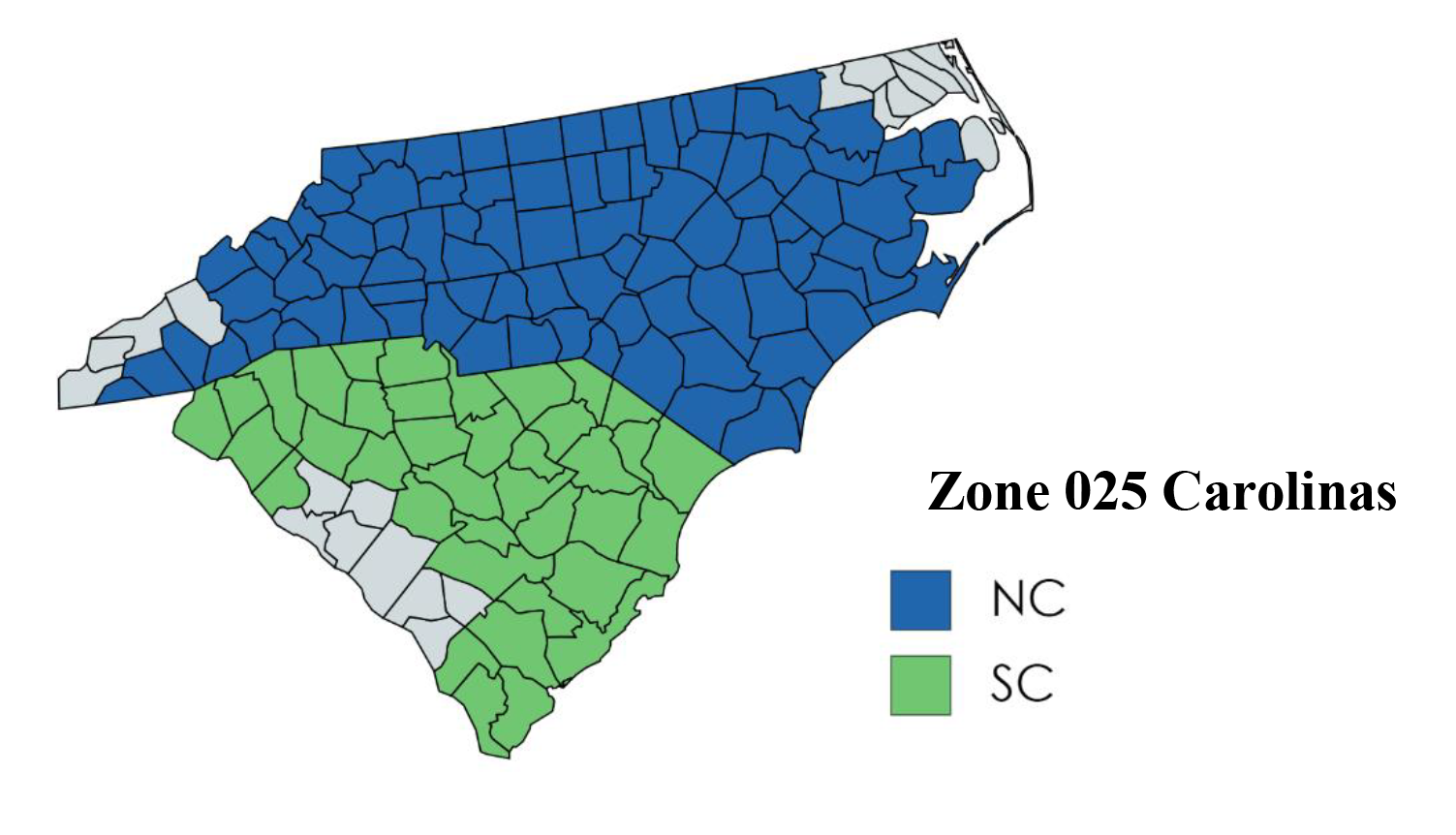 Map of Carolinas CFC counties