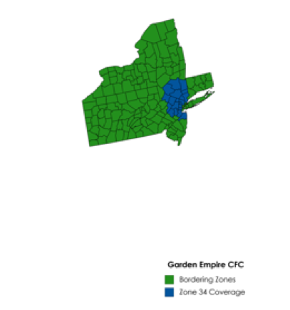 Map of Garden Empire CFC counties