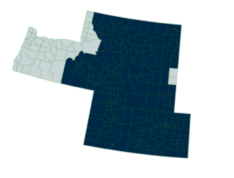 Map of the Mountain States CFC counties