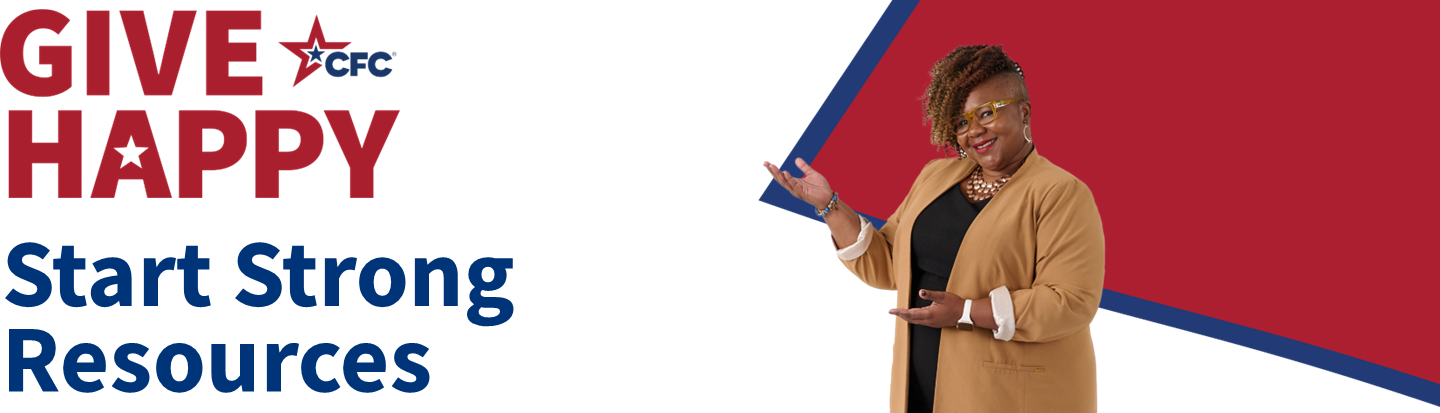 Start Strong Banner with image of smiling Fed.