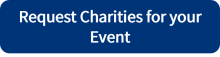 Blue button with text "Request charities for your event"